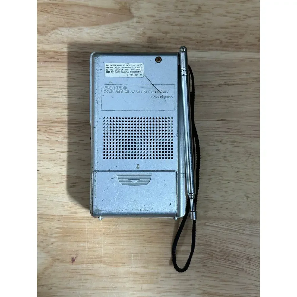 Sony ICF-S10MK2 Pocket Radio with Speaker - Silver